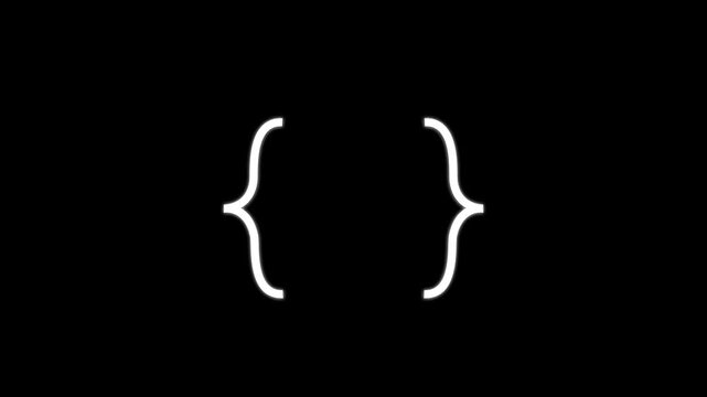 Curly Bracket Animation.