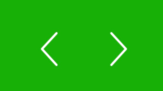 Hand Drawn Angle Brackets Animation.