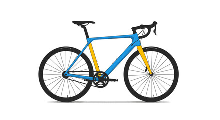 Obraz premium Modern Road Bicycle Illustration on White Background