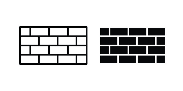 Wall icon black and white
