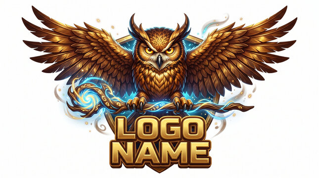 A tribal design of a monster with an owl wing and the fire-breathing head of an eagle and a lion on a dragon shield vector illustration