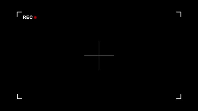 frame of the video camera screen, simple Camera recording interface shape icon.