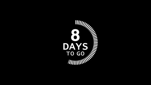 Vibrant &ldquo;15 Days to Go&rdquo; countdown icon featuring a spinning outer ring, softly pulsing number seven, and glowing accents to create excitement and anticipation for the event.