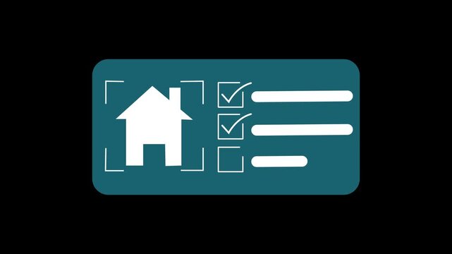 Mortgage Application Process And Property Evaluation icon Residential Services Smart home Planning.