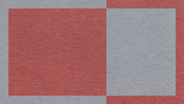 Textured gray, muted red paper background with frame and geometric panel. Template for presentation with copy space