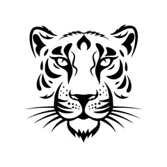 Fototapeta premium Animal Head Tattoo Element