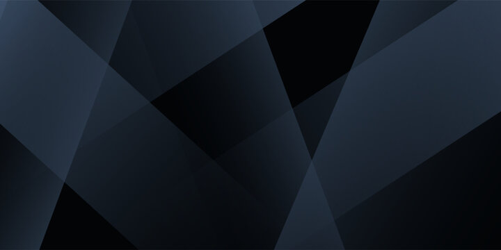 Modern black dark blue white abstract background. Minimal. Color gradient. Web banner. Geometric shape. 3d effect. Lines stripes triangles. Design. Futuristic. Metal metallic effect. Luxury. Premium.