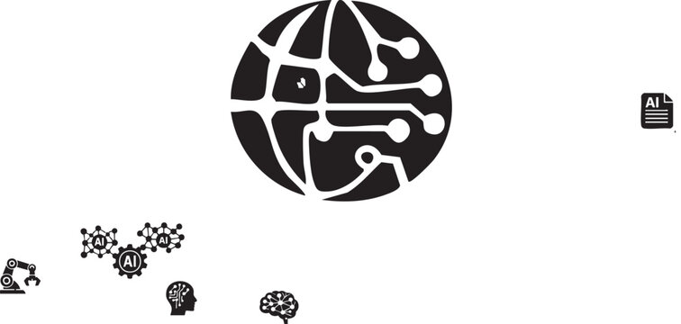 Black and white easter eggs vector illustration on white background Easter holiday decoration design