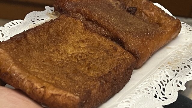 Traditional Spanish Torrijas Dessert Close-Up