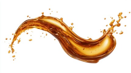 Fototapeta premium Elegant Splash of Liquid with Dynamic Flow Captured in High-Resolution for Creative Projects and Marketing Use