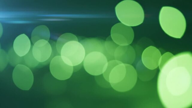 Abstract green bokeh soft lights and background for visual design