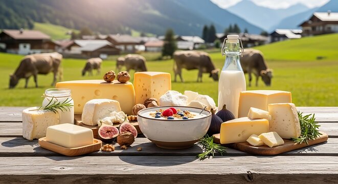 Cheese and milk products.