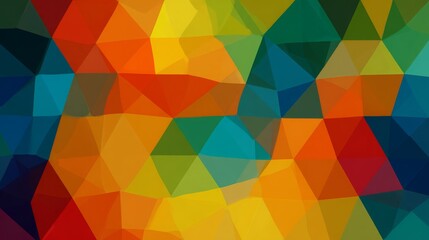 Fototapeta premium Seamless triangle polygon geometric abstract pattern. 