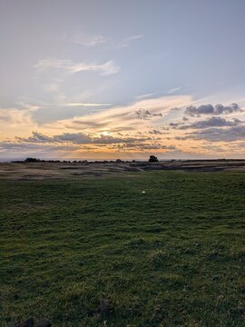 sunset over the sea