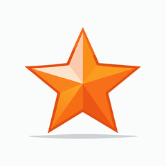 Fototapeta premium Orange Star Icon