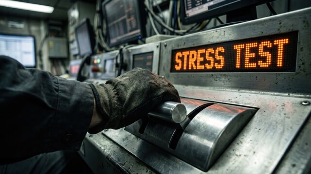 Control Board Stress Test Simulation for Financial Market Crash Analysis