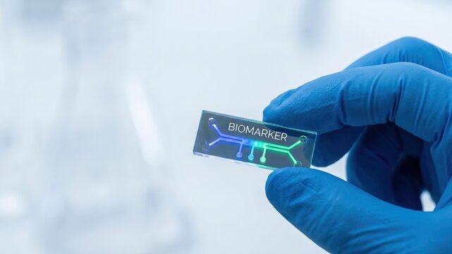 Microfluidic Chip Holding for Early Disease Indicator Blood Analysis with Glowing Features