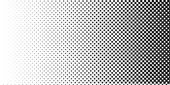 Silver halftone gradient texture. Vanishing polka dot background. Repeating dots gradation modern abstract