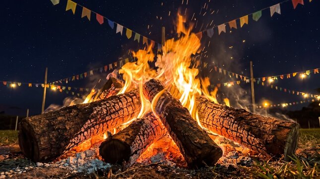 Bonfire Fall Night