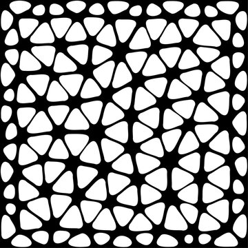 Voronoi cell geometric and pattern mosaic background with block jersey irregular. Texture line geometry and vector white pebble with shape hexagon lines. Greek voronoi seamless and tile.