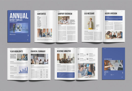 Annual Report Template Design