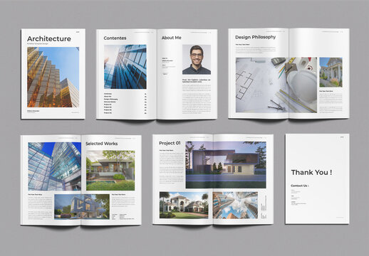 Architecture Portfolio Template Design