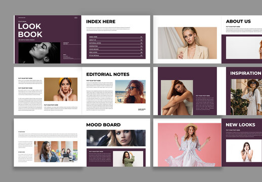 Editorial Lookbook Template Design