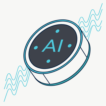 Ai chip with waves microchip technology
