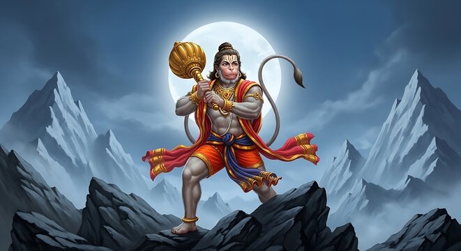 Hindu God Shiva Mountain.