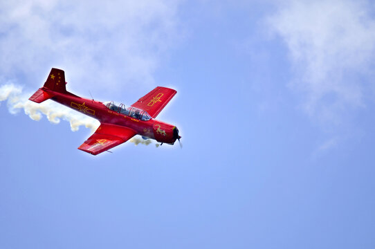 BROMONT QUEBEC CANADA Unidentified Pilot during air show IN. Bromont, Canada. Air show at the Roland-Desourdy Airport to benefit LEUCAN for cancer research.