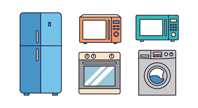 Appliances for home kitchen use.