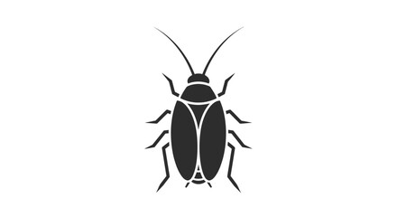 Black cockroach insect pest bug. © Steven