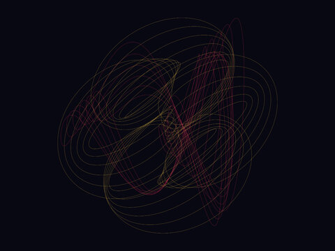 Harmonograph Pendulum Curve Mathematical Art Background