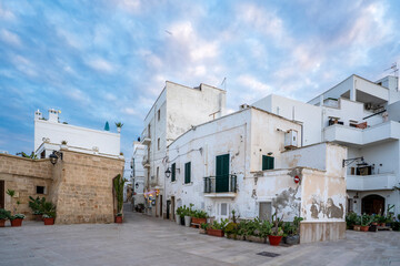 Fototapeta premium The old city of Monopoli Town in Italy