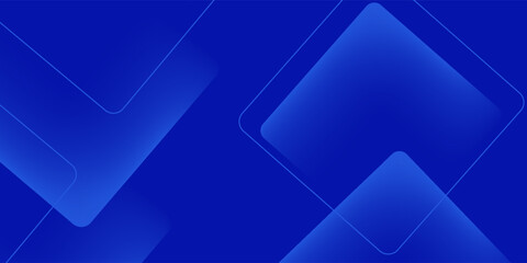 Obraz premium Minimalist blue polygon banner background