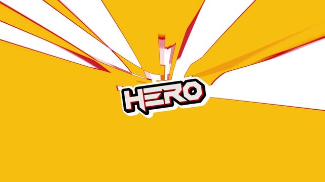 Comic Style Hero Text Effect &ndash; Superhero Pop Art Burst Background