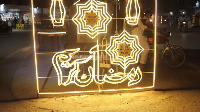 christmas lights on the street