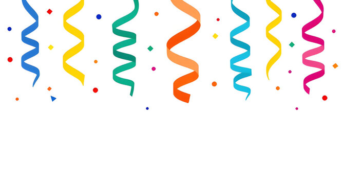 festive confetti background illustration, colorful party streamers vector, celebration backdrop graphic, carnival decoration artwork, birthday party design, cheerful confetti wallpaper, vibrant festiv
