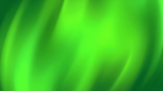 Abstract Green Swirls and Waves Background Motion.