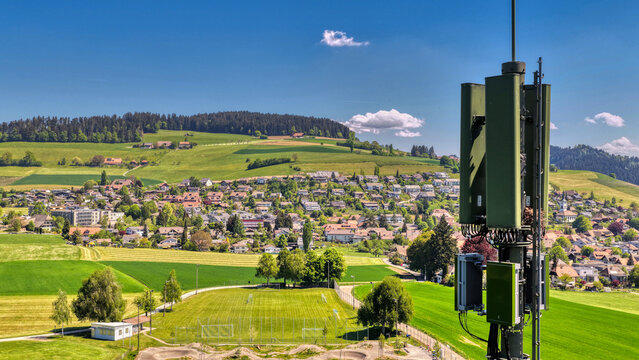 Grossh&ouml;chstetten im Emmental, Kanton Bern, Schweiz, Mai 2026, Luftaufnahme