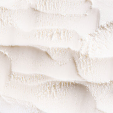 White vanilla ice cream texture
