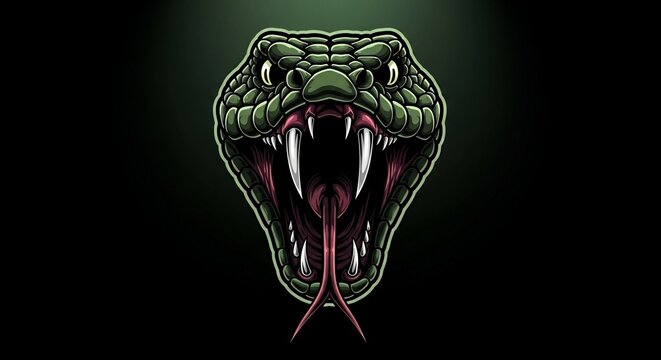 Snake head illustration