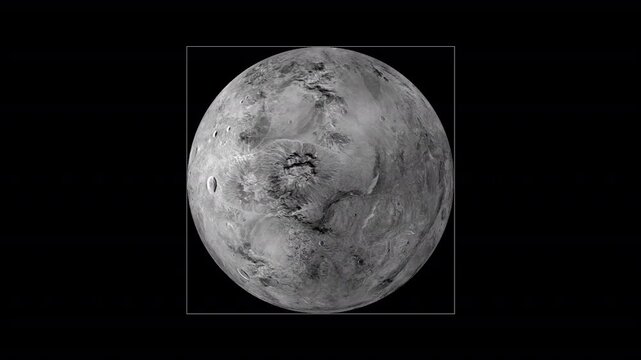 Realistic Rotating Haumea Loop, Planet Animation in Space HD Transparent no effect and bacground