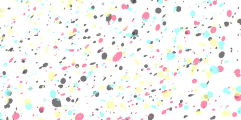 Fototapeta premium Festive Multicolor Confetti Scatter on White Background Celebration. Colorful Confetti Falling Celebration Background, White Backdrop. Multi colored Circles Anniversary Vector White.