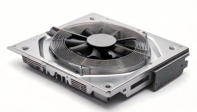 High-Performance Computer Cooling System with Integrated Fan and Heat Sink.