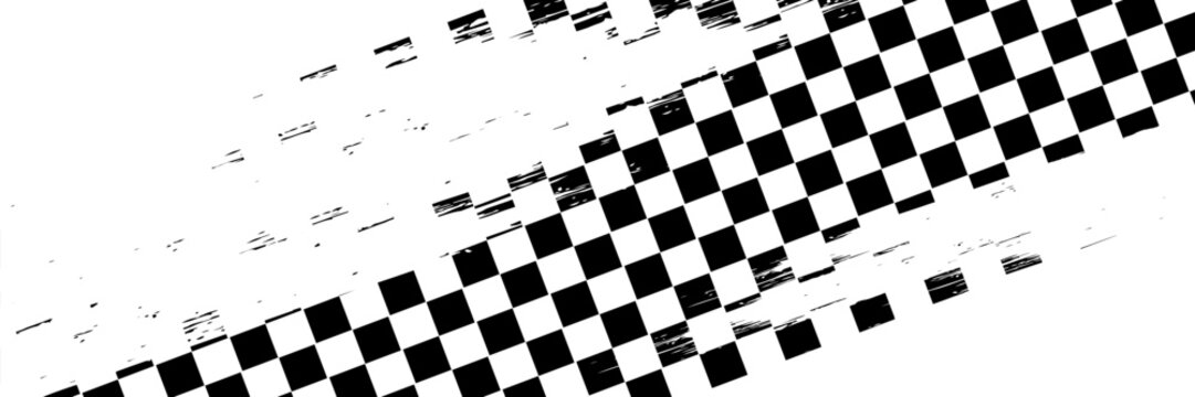 Black and white chess pattern. Checkerboard seamless vector illustration. Abstract checkered checkerboard for game. Grid geometric square shape. Race flag.