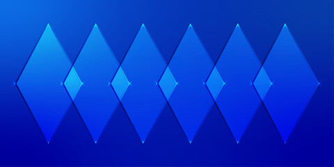 Obraz premium High Resolution Minimalist Futuristic Background with Bright Blue Geometric Shapes and Subtle Glow Effects for Corporate Identity Social Media and Digital Art