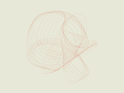 Lissajous Parametric Curve Elegant Abstract Design
