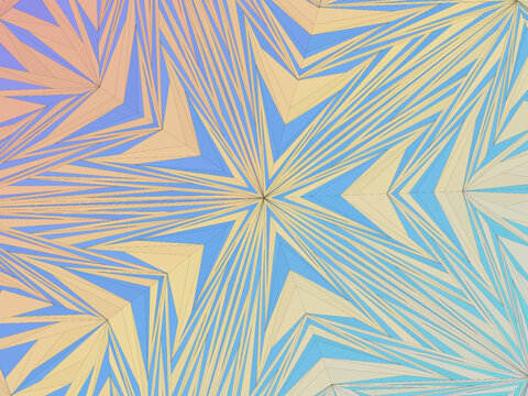 Golden Ratio Geometric Tiling Vector Art Illustration