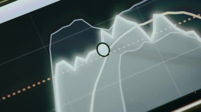 Trading chart visualizing price trends and technical analysis signals